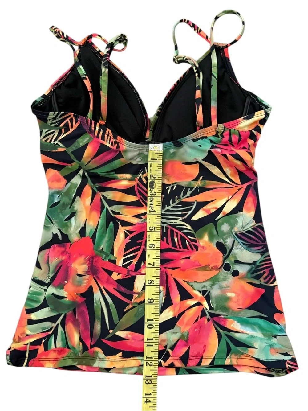 Lauren Ralph Lauren Tankini Top Only NWT Underwire Tummy Control Tropical 6